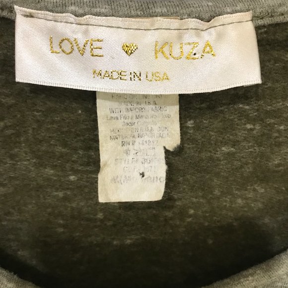 Love Kuza Vintage Made in USA Sweatshirt Dress Tunic - Picture 5 of 6